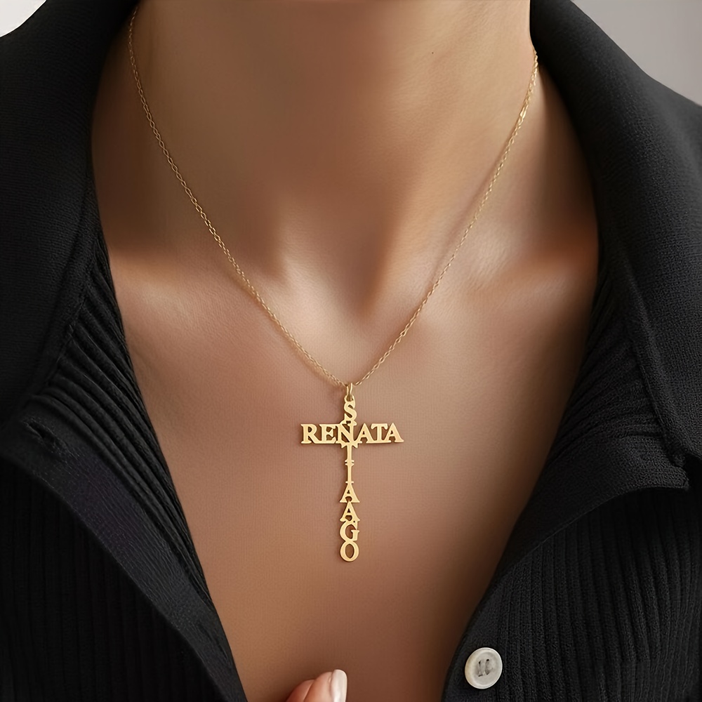Personalized Custom Name Necklace with Initials & Name